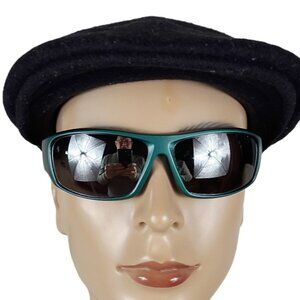 SHARKEYES GREEN   RECTANULAR WRAP  SUNGLASSES NSPORT2